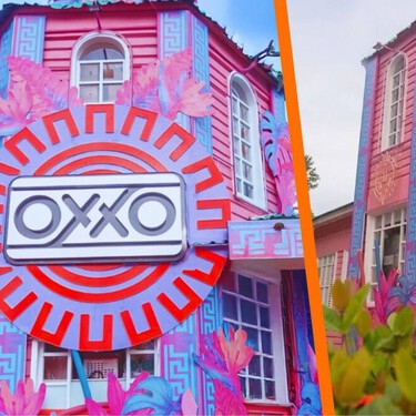 Este es el OXXO más bonito de México, parece una casa de Barbie: está en Playa del Carmen y ya es un punto turístico
