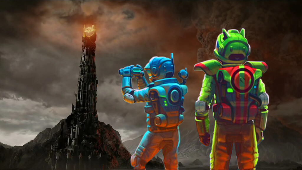 Construyó la torre de Barad-dûr de El Señor de los Anillos en No Man's Sky y le quedó tan épica que debería conservarse por la eternidad 