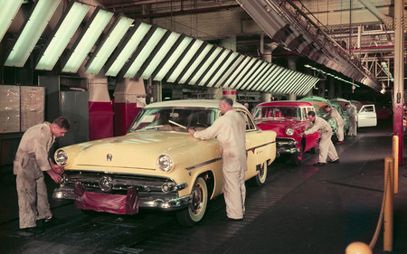 1954 Ford Dearborn Assembly Plant Final Line