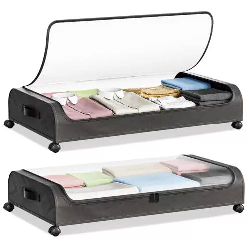 JAECU Set x2 cajoneras bajocama con ruedas
