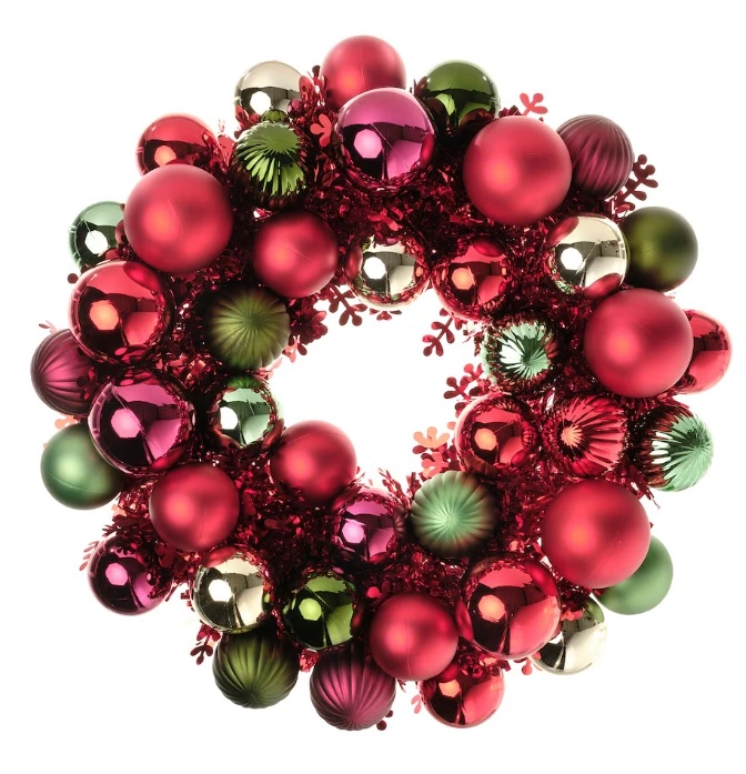 Adorno, corona, rojo/verde VINTERFINT