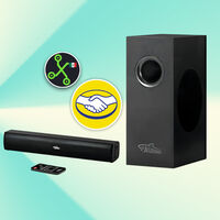 Esta barra de sonido viene con subwoofer y aún así su precio es diminuto: apenas 899 pesos en Mercado Libre 