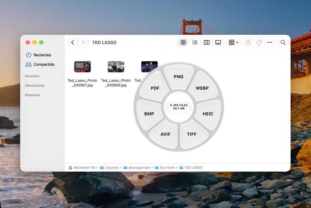 Hay una app para Mac que permite convertir archivos con solo arrastrarlos y pulsar una tecla