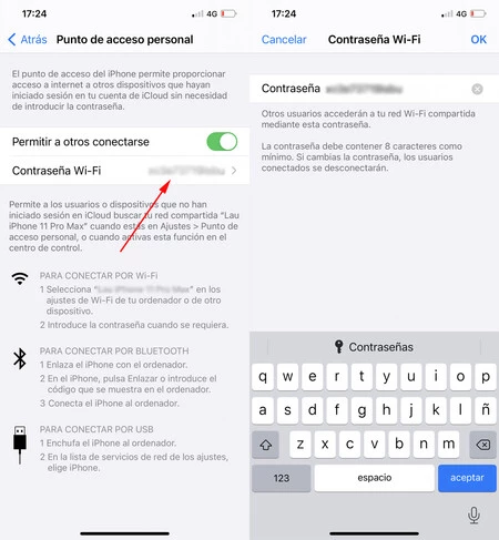 compartir internet iphone se desconecta