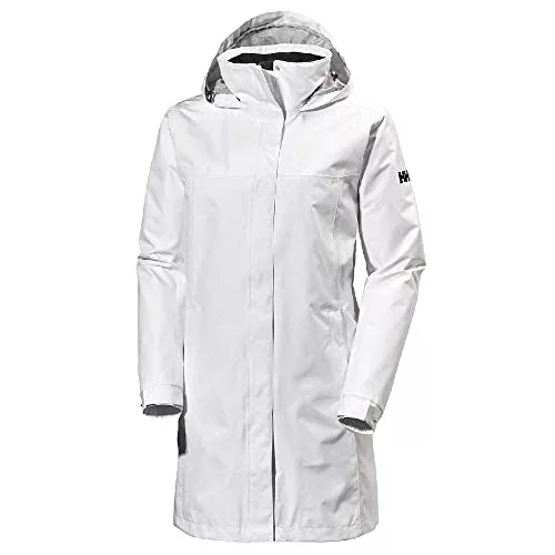 Helly Hansen Abrigo Largo Mujer Aden – Abrigo Impermeable con Capucha Ajustable y Forro de Secado Rápido
