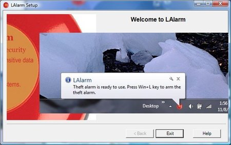 LAlarm, software de protección contra el robo de portátiles