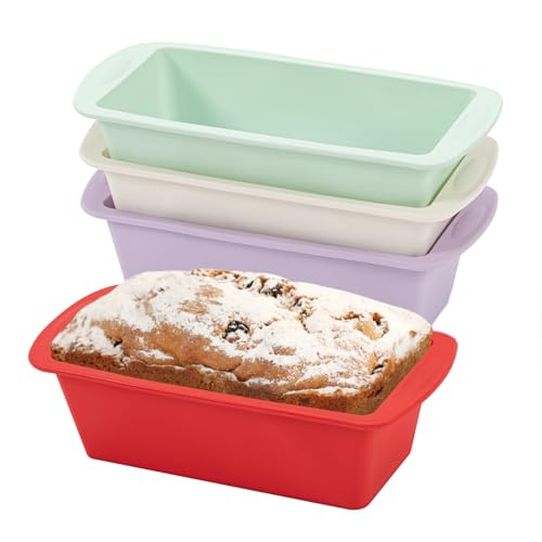 Vinuwu 4pcs Molde Silicona, 19.2x9.5x5.5cm Moldes Repostería