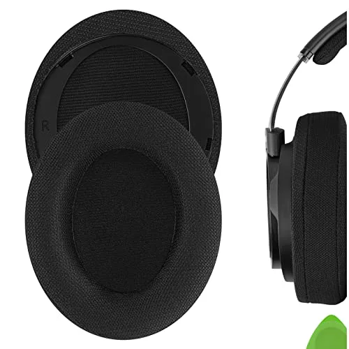 Geekria Comfort Mesh Fabric - Almohadillas de repuesto para auriculares Philips SHP 9500/9500S, piezas de reparación (negro)