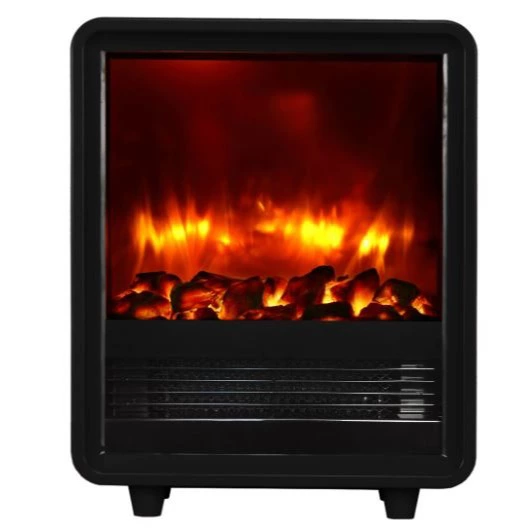 Chimenea eléctrica BALDERIA George - Estufa eléctrica, 2000 W - Negro
