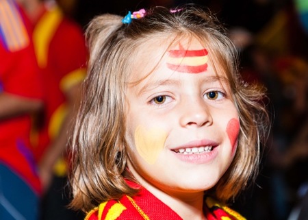 Y España ganó la Eurocopa 2012 y los niños felices