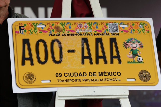 Placa Mundial Mexico Precio