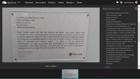 Podremos buscar en el texto de las fotos de SkyDrive con Bing en Windows 8.1