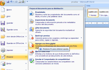 Novedades en la firma electrónica en Office 2010