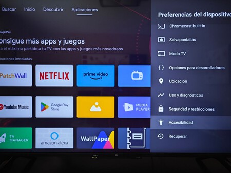 Bajamos por las preferencias hasta encontrar el apartado de 'Accesibilidad'