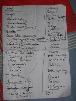 La lista de la compra: Problemas