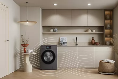 lavadora moviéndose