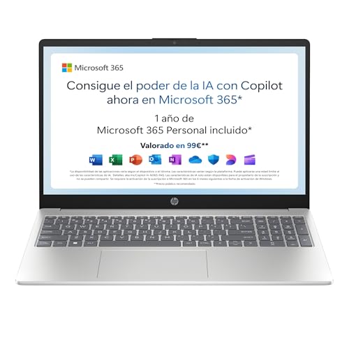 HP 15-fd0186ns - Ordenador portátil de 15.6" FHD