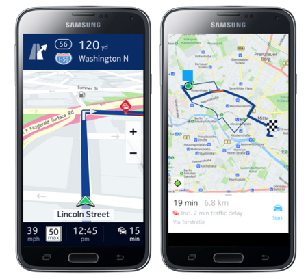 Here pone sus mapas en los Samsung Galaxy