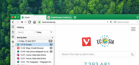 El nuevo Vilvadi 1.9 más privado y seguro, deja organizar extensiones y añade un buscador que planta árboles por ti