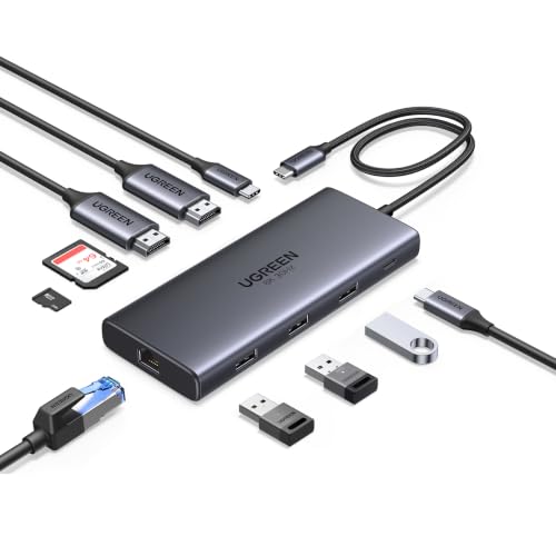 UGREEN Revodok Pro 210 Hub USB C 10 en 1 Docking Station Dual Pantalla