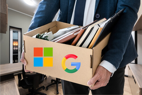 Microsoft y Google anuncian cientos de despidos y lo sorprendente es que muchos seguirán cobrando su salario