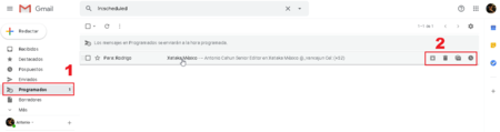 Cancelar Posponer Envio Correo Electronico Programado Gmail