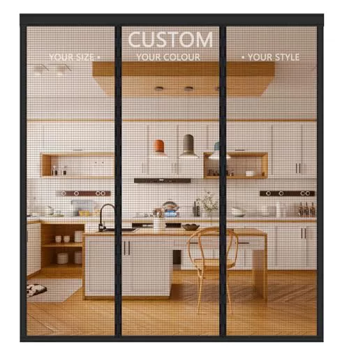 Mosquitera Puerta Magnética Hecha a Medida – Cortina Mosquitera Personalizable para Puertas Exteriores, Balcones y Terrazas – Cierre Automático por Imanes – Protección Total contra Insectos