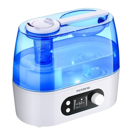 Oferta flash en el humidificador Victsing de 3 litros de capacidad con pantalla LCD. Hasta medianoche cuesta 33,99 euros en Amazon