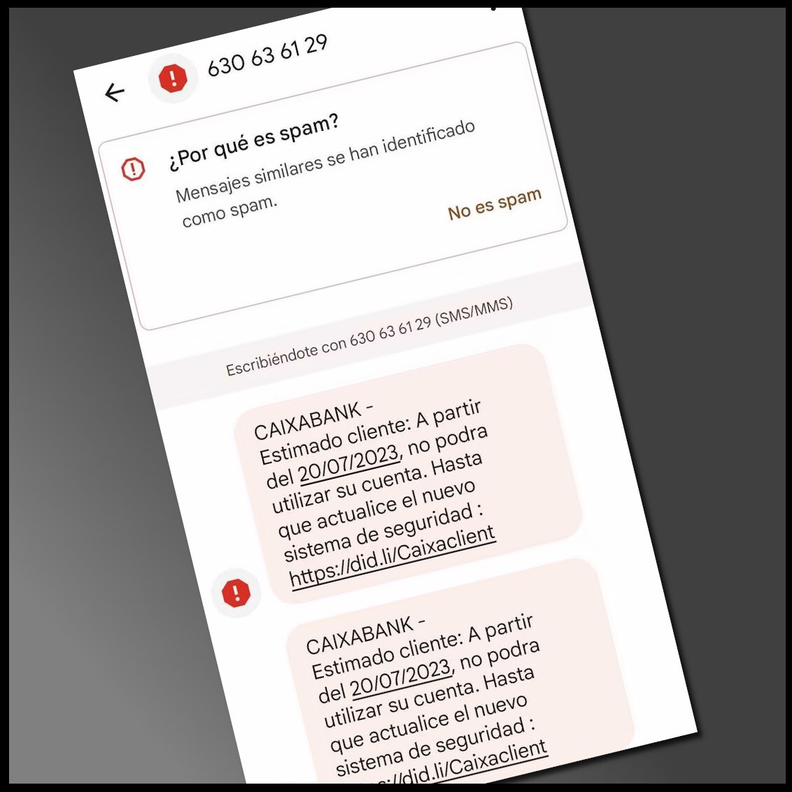 CaixaBank alerta sobre una nueva estafa por SMS que nos anima a ...