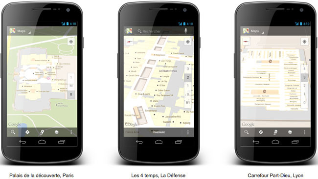 Google Maps Indoors en Francia