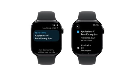 La (básica) aplicación de Google Calendar para el Apple Watch