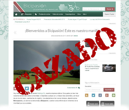 Bicipasión era una inocentada... y lo sabes
