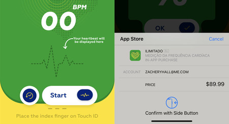 En lugar de medir el ritmo cardíaco mediante Touch ID, esta app te robaba casi cien euros en compras in-app