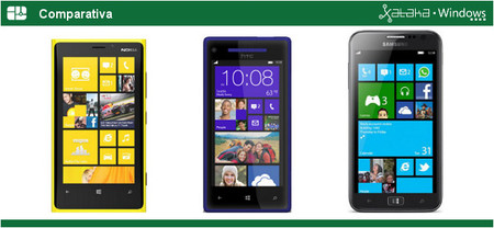 Comparativa Windows Phone 8: Nokia Lumia 920 vs HTC 8X vs Samsung ATIV S