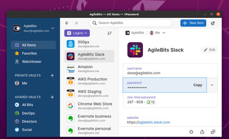 1Password ya ofrece una versión nativa para sistemas Linux estable y dotada de integración con su versión web