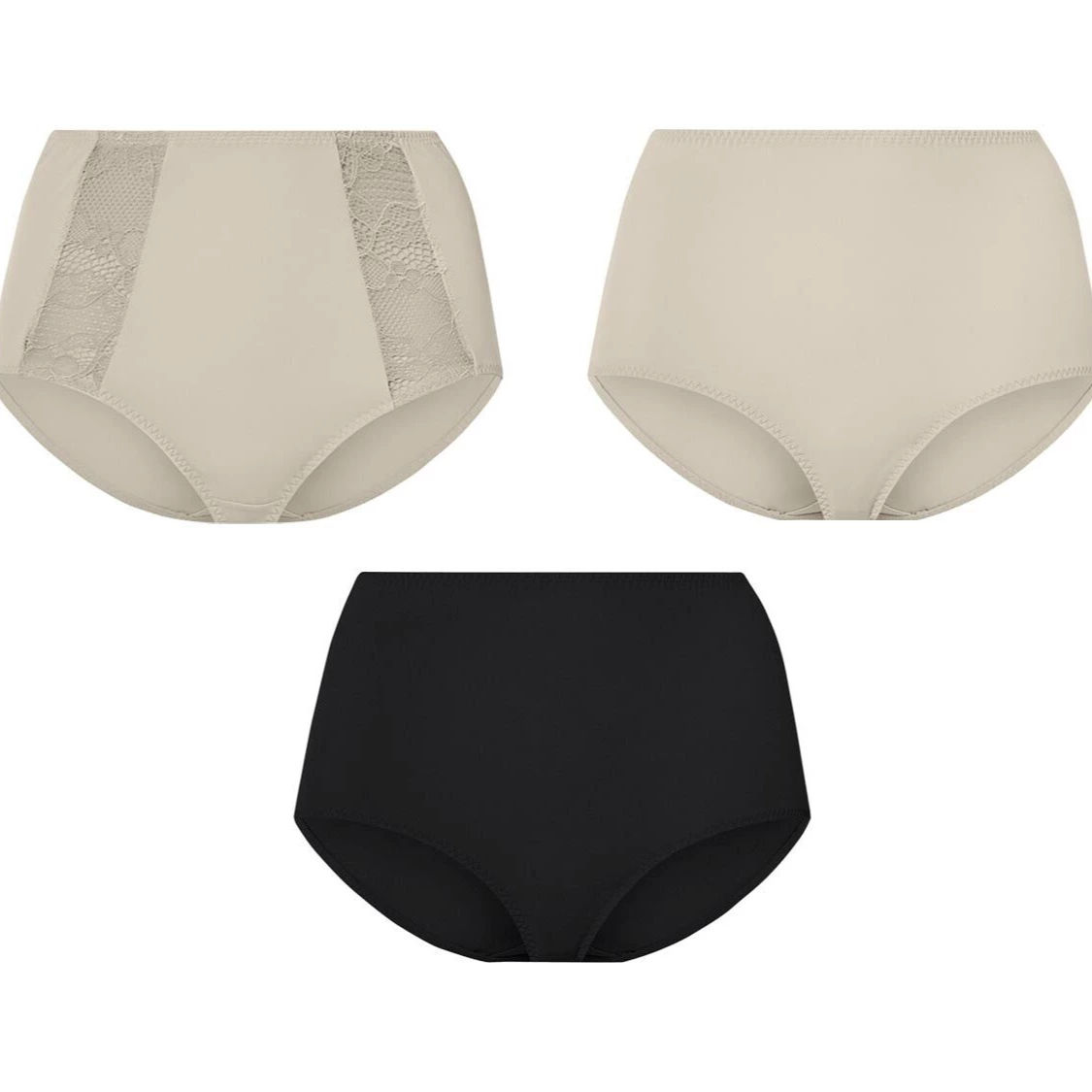 Braguitas moldeadoras para mujer para tallas grandes pack 2