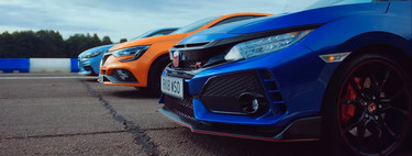 El Civic Type R, el Mégane R.S y el i30N se enfrentan en esta carrera de aceleración para ver quién es el mejor