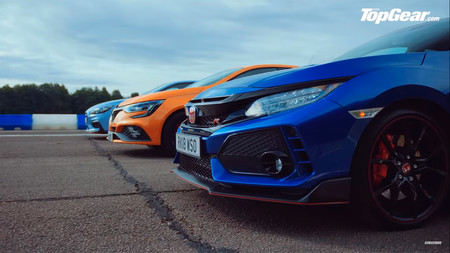 El Civic Type R, el Mégane R.S y el i30N se enfrentan en esta carrera de aceleración para ver quién es el mejor