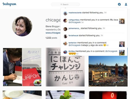 Ahora puedes ver tus notificaciones de Instagram también en la web