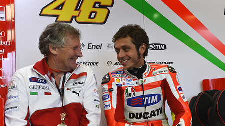 Jeremy Burguess y Valentino Rossi