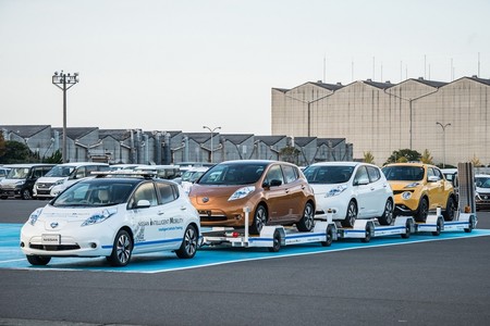 Nissan LEAF se estrena como vehículo de remolque autónomo en Japón