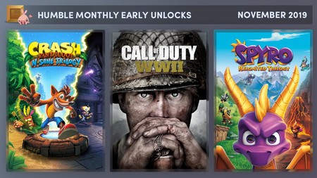 Call of Duty WWII junto con las trilogías de Crash y Spyro (y más juegos por anunciar) por menos de 11 euros en el último Humble Monthly