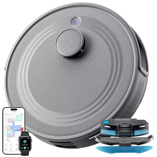 LEFANT Robot Aspirador y Fregasuelos con dToF Navegación Láser y App M2