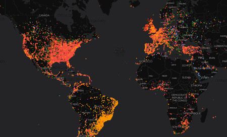 Este mapa interactivo muestra cuáles son las canciones más reproducidas en cada país