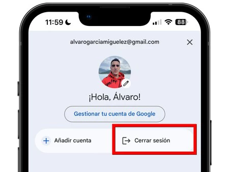 Googleからサインアウトする