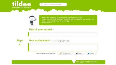Tildee: crea tutoriales sencillos online sin necesidad de registro