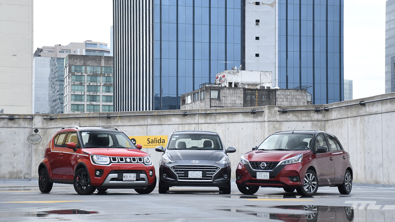 Nissan March vs. Suzuki Ignis vs. Hyundai Grand i10, comparativa: urbanos automáticos a duelo