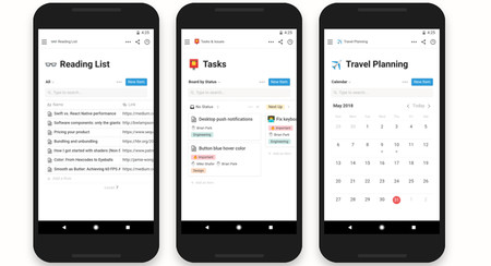 Probamos Notion para Android, una app de trabajo dispuesta a poner las cosas difíciles a Evernote y Trello