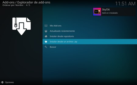 SkyShowtime en Kodi