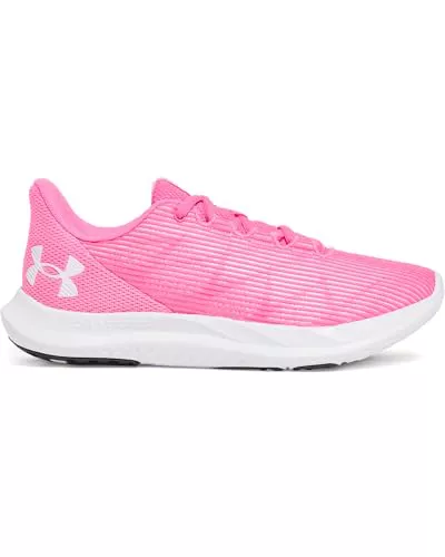 Under Armour UA Charged Speed Swift Zapatillas de Deporte de Mujer, Ligeras Zapatillas para Correr con amortiguación, Color Rosa Aero/Rosa Aero/Blanco